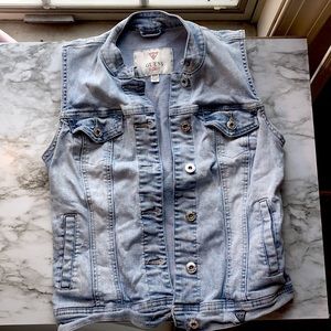 Guess Women’s Denim Vest Size XS